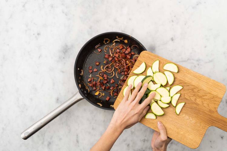 Courgette bakken