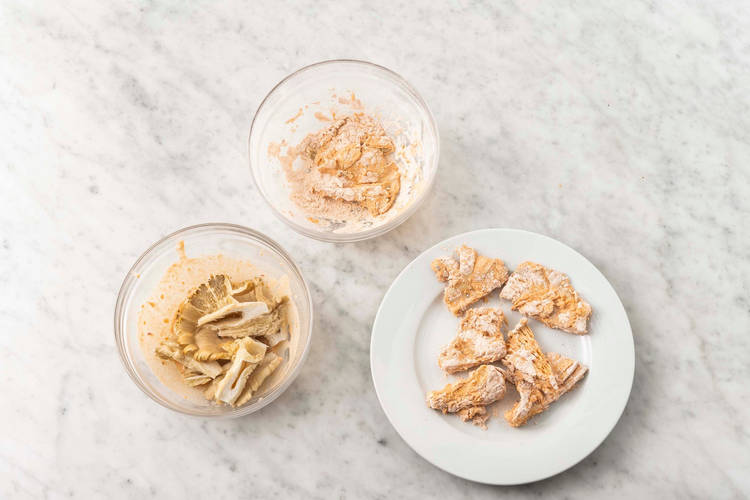 Austernpilze panieren