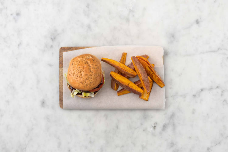 Burger anrichten