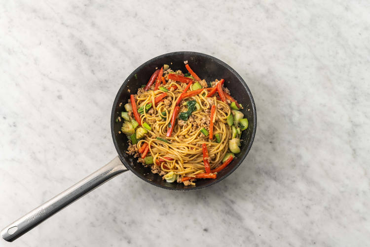 Terminer les nouilles