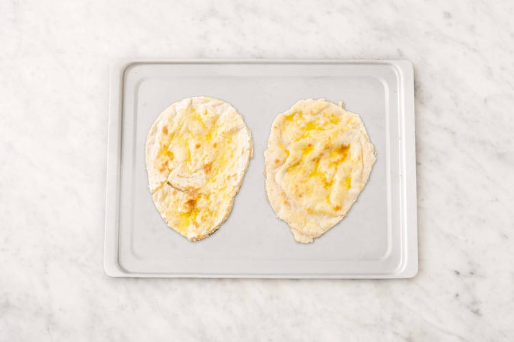 Faire chauffer les pains naan