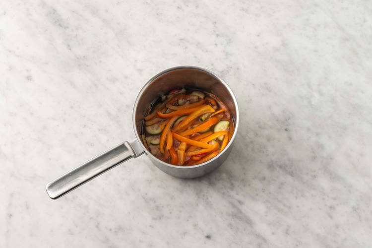 Faire mariner les légumes