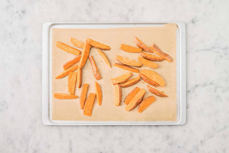 Roast sweet potato fries