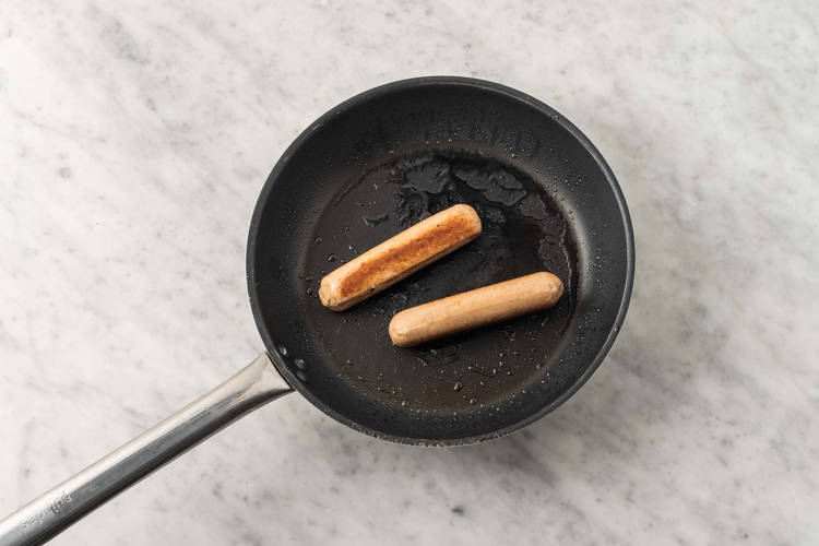 Würstchen vorbraten