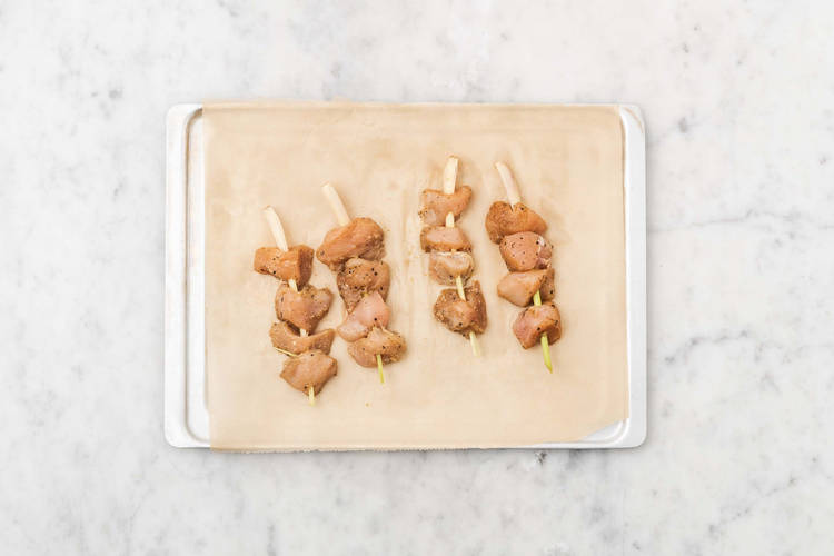 Préparer le poulet