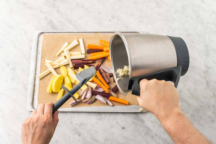 Gemüse backen