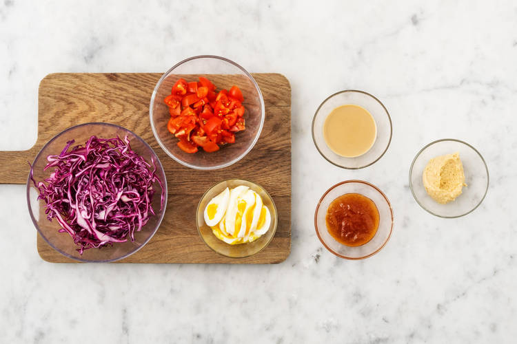 Remplir les petits bols