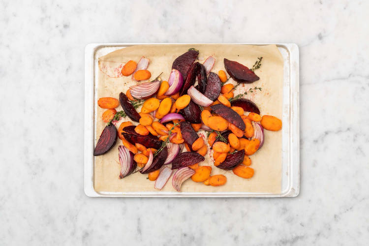Roast beets and carrots