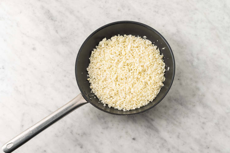 Blumenkohlreis erhitzen