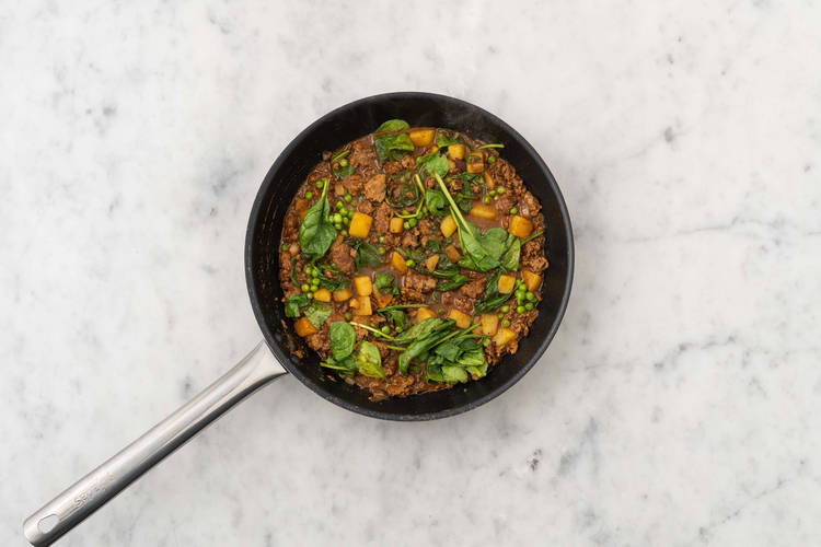 Terminer le bœuf et les pommes de terre