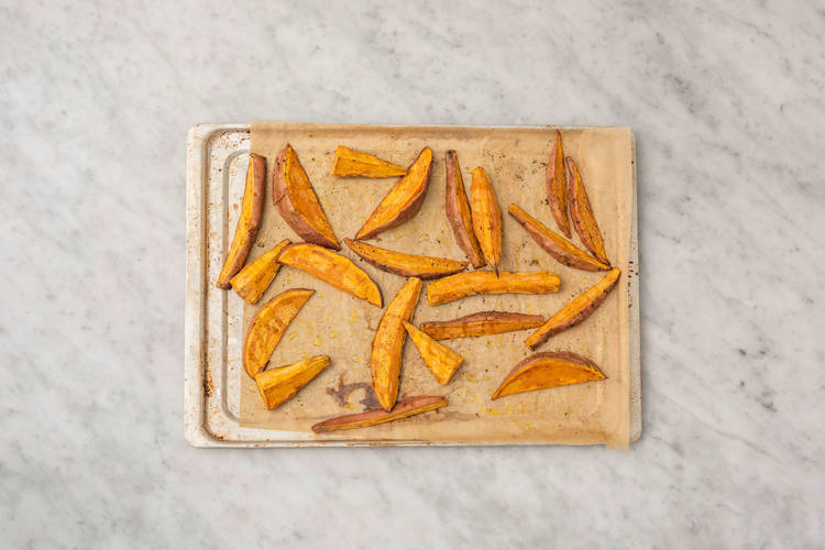 Roast sweet potato fries