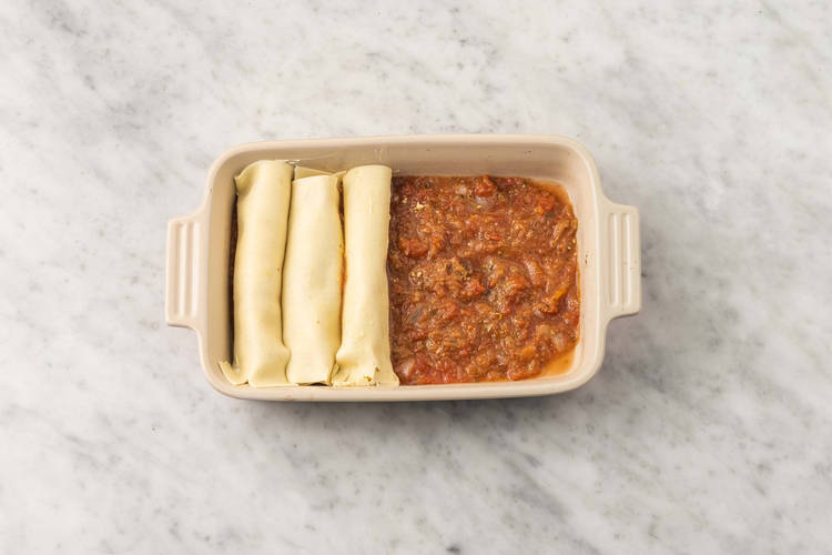 Lasagneplatten rollen