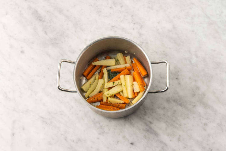 Gemüse kochen