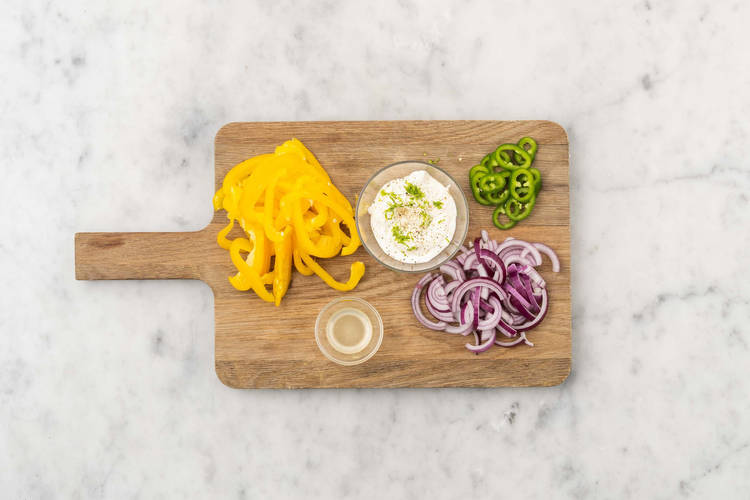 Prep and make lime crema