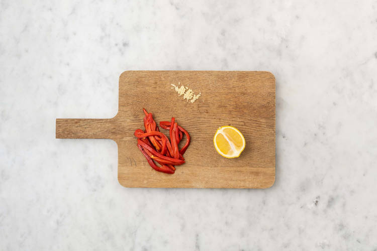 Prep and make vinaigrette