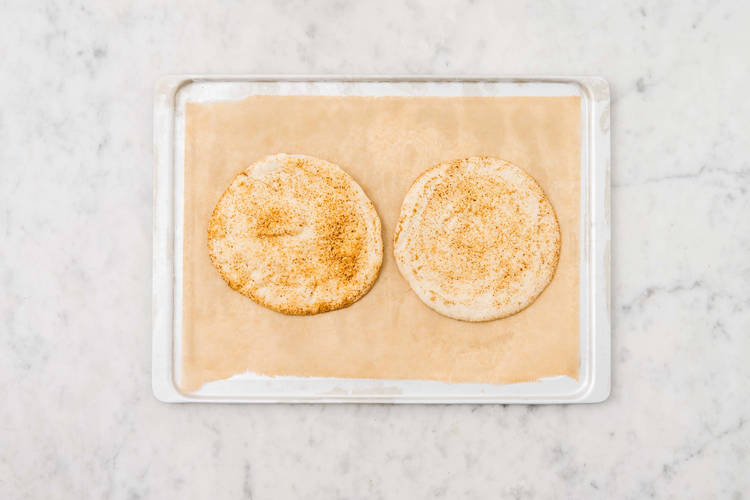 Chapati aufbacken