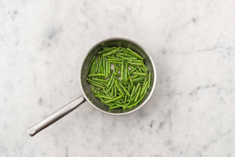 Cook green beans