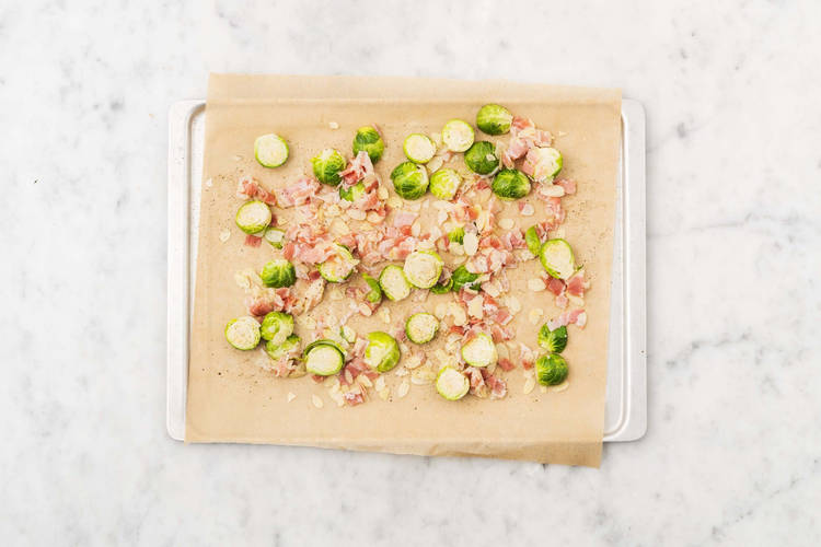 Roast brussels sprouts