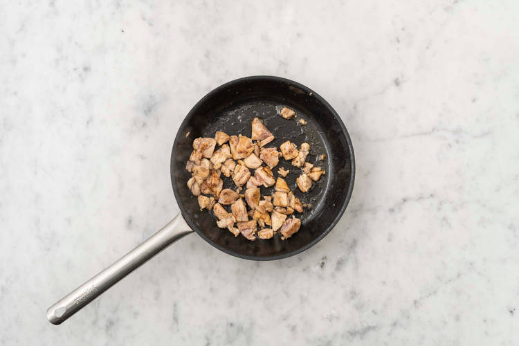 Prep and sear chicken