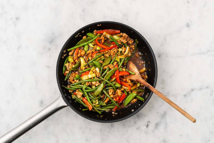 Finish stir-fry
