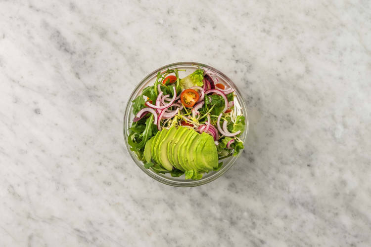 Préparer la salade