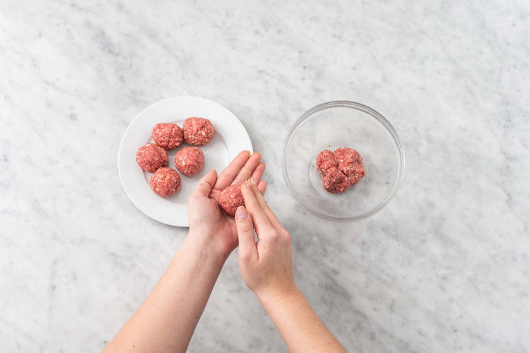 Form meatballs