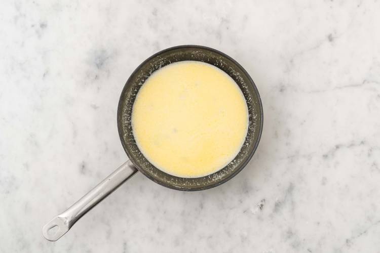 Make the Dauphinoise Sauce