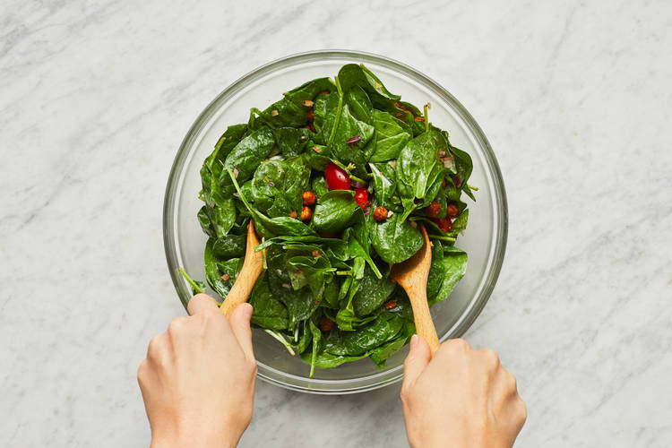 Make Dressing & Toss Salad
