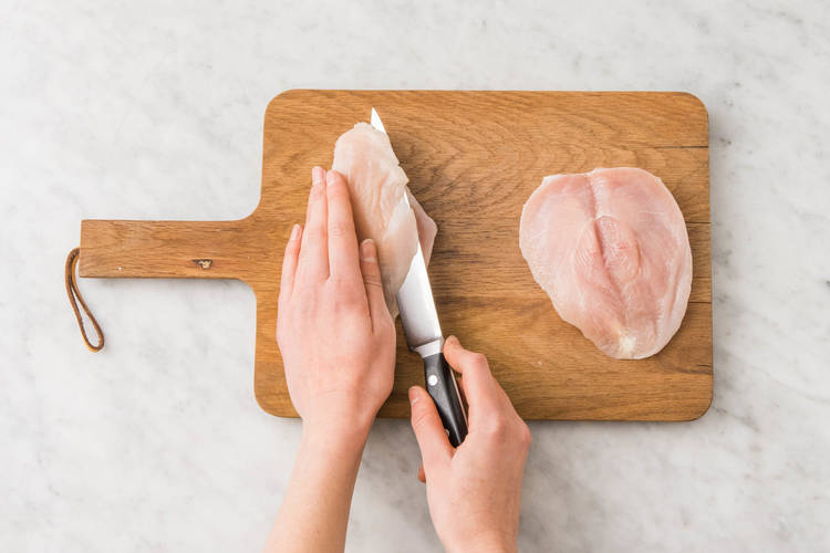 Poulet panieren