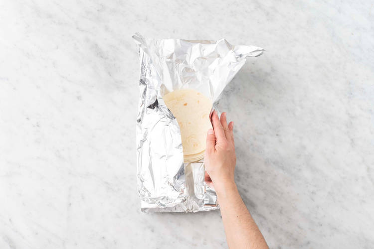 Värm tortillas