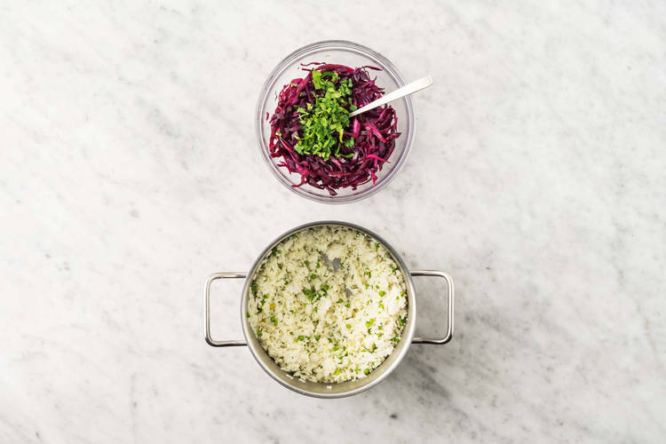 Finish cabbage and rice