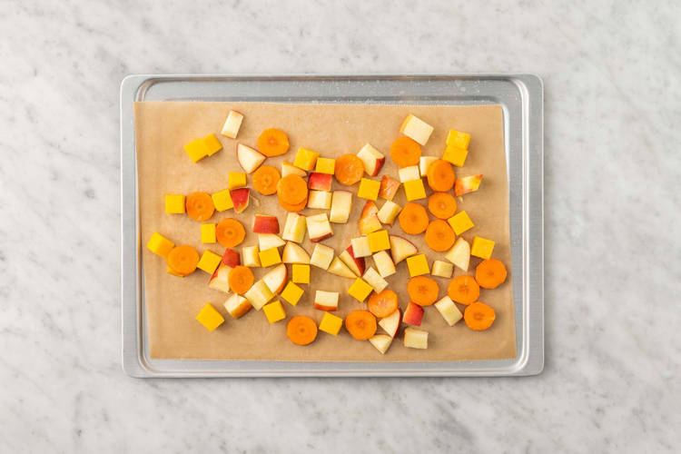 Prep and roast veggies