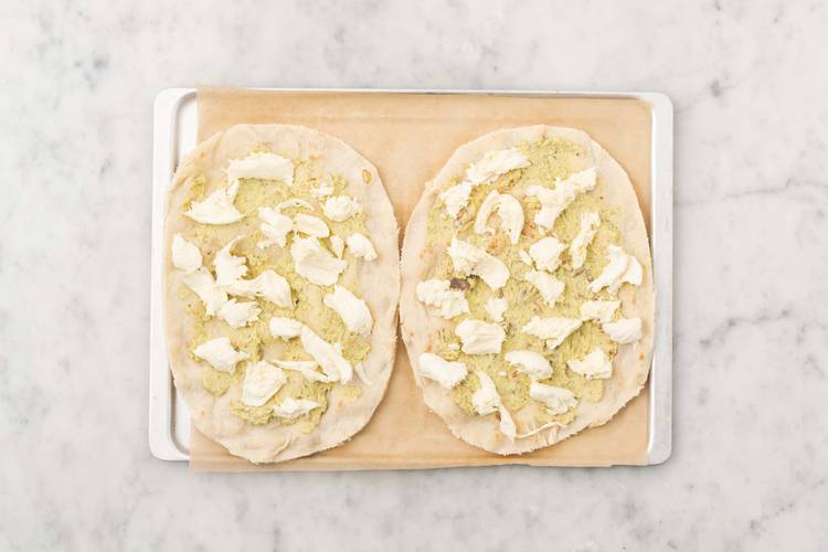 Garnir la piazza-naan