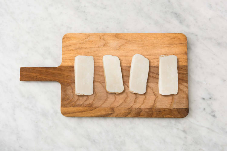 Förbered halloumi