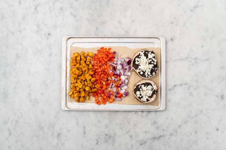 Préparer les portobellos