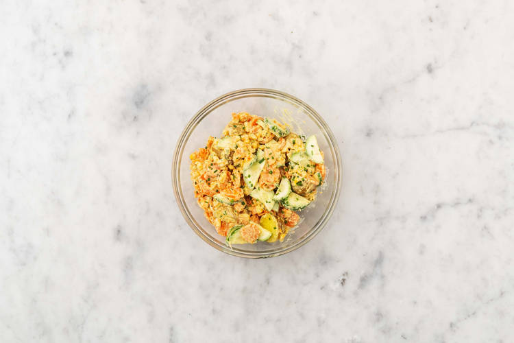 Préparer la salade de grenailles