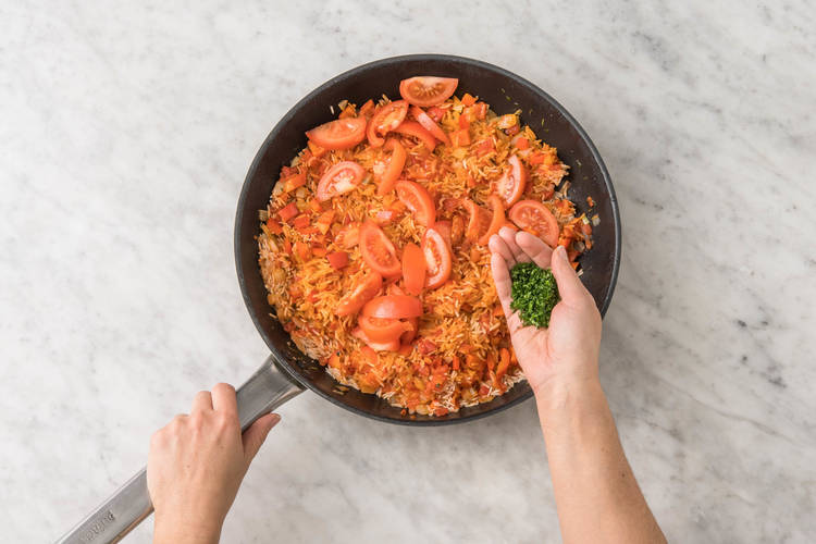 Apprêter le riz à la tomate