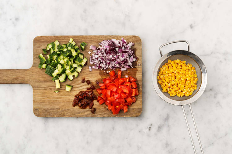 Coupez les légumes