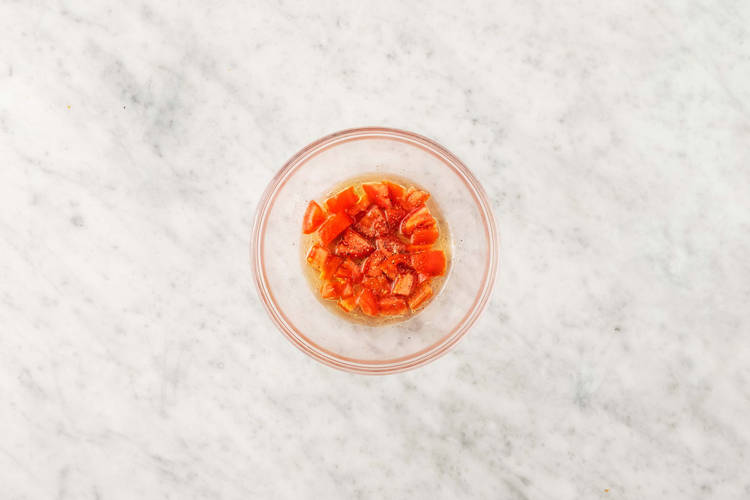 Marinate tomatoes