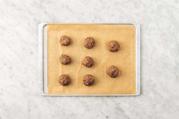 Make and bake meatballs