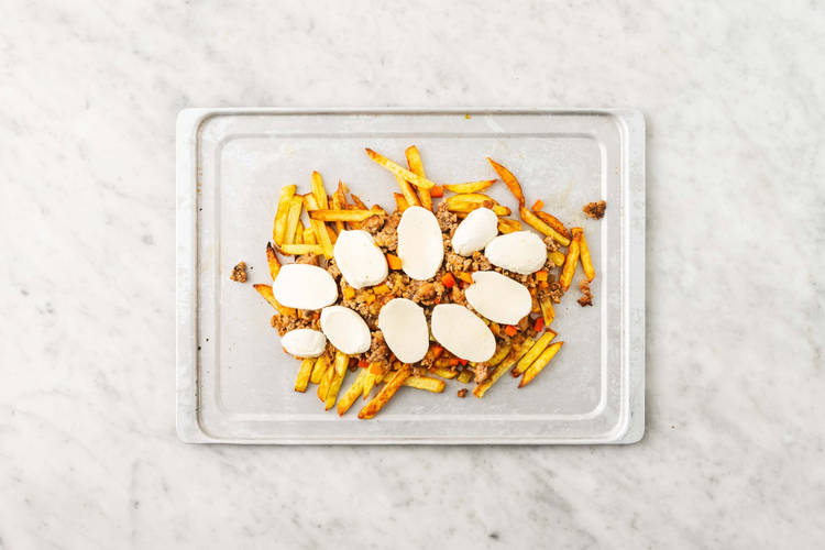 Loaded fries maken