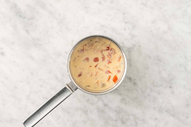 Préparer la trempette au feta