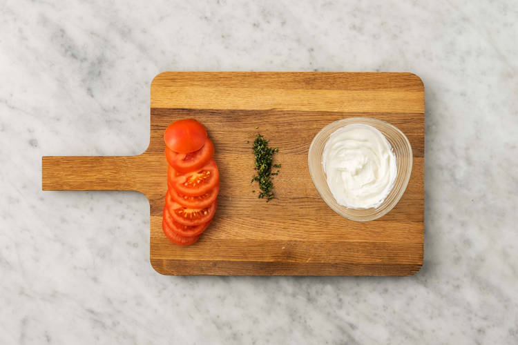 Lav hvidløgsyoghurt