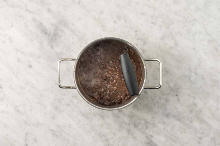 Cook refried beans