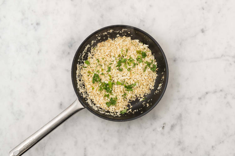 Cook cauliflower 'rice'
