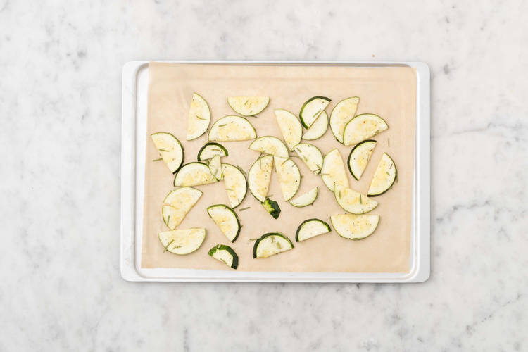 Courgette roosteren