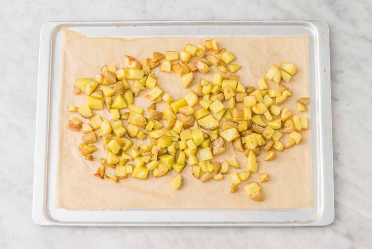 Prep and roast potatoes