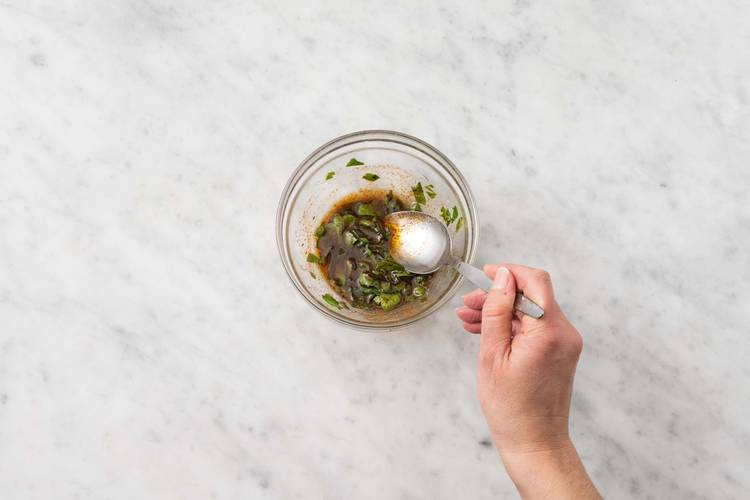 Make the Spicy Dressing