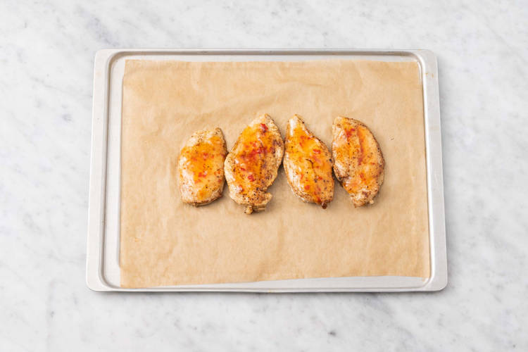 Faire cuire le poulet