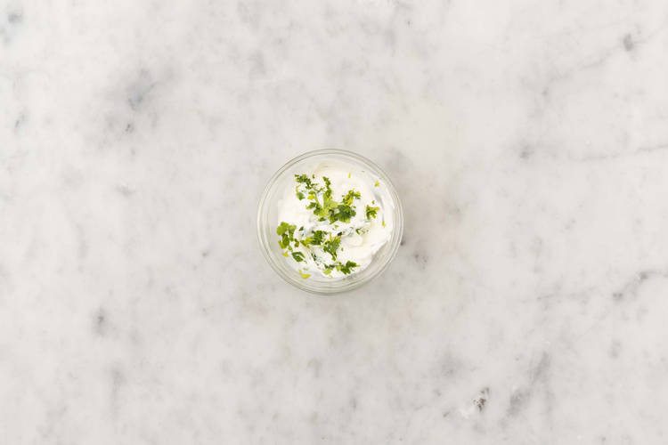 Blanda korianderyoghurt